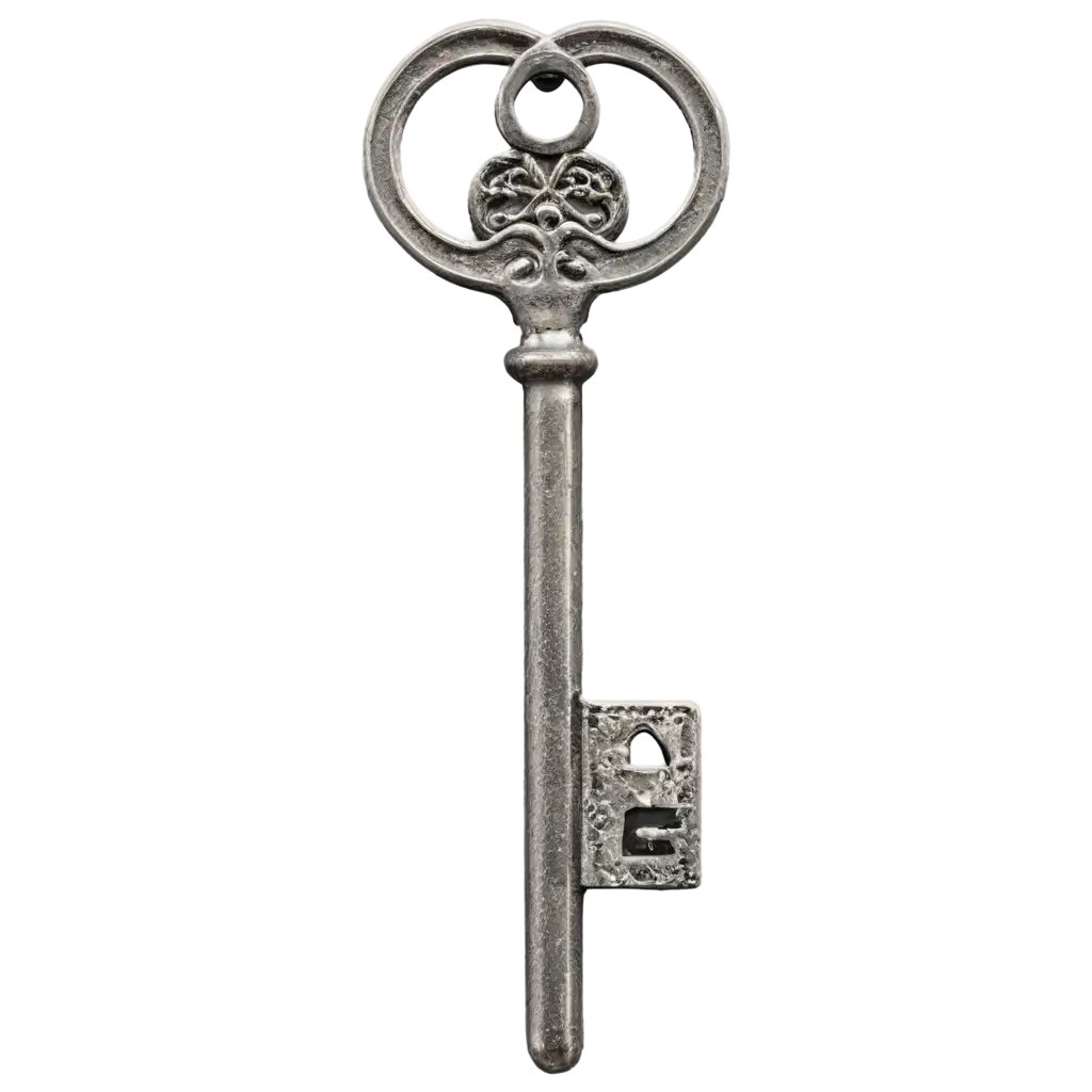 old silver key