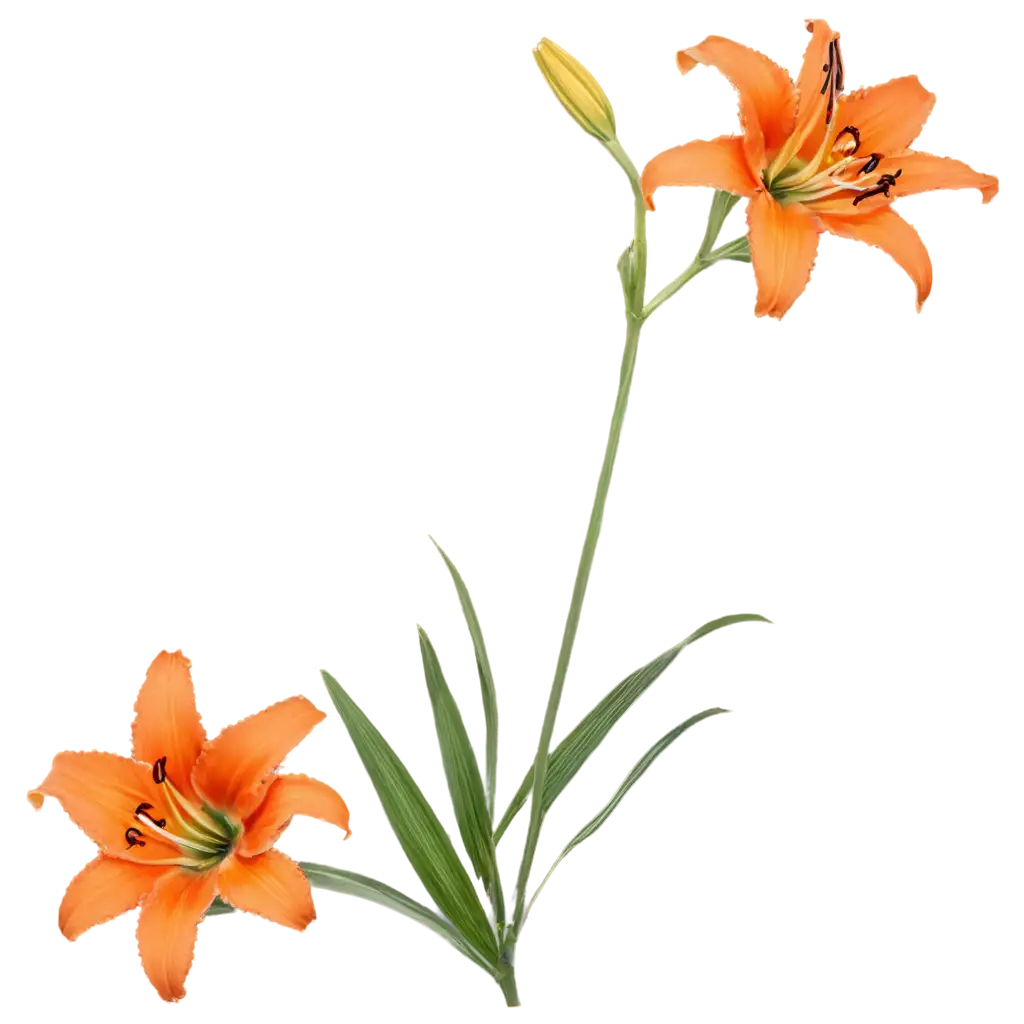 Stunning-Orange-Daylily-PNG-Image-for-Creative-Projects-and-Digital-Art