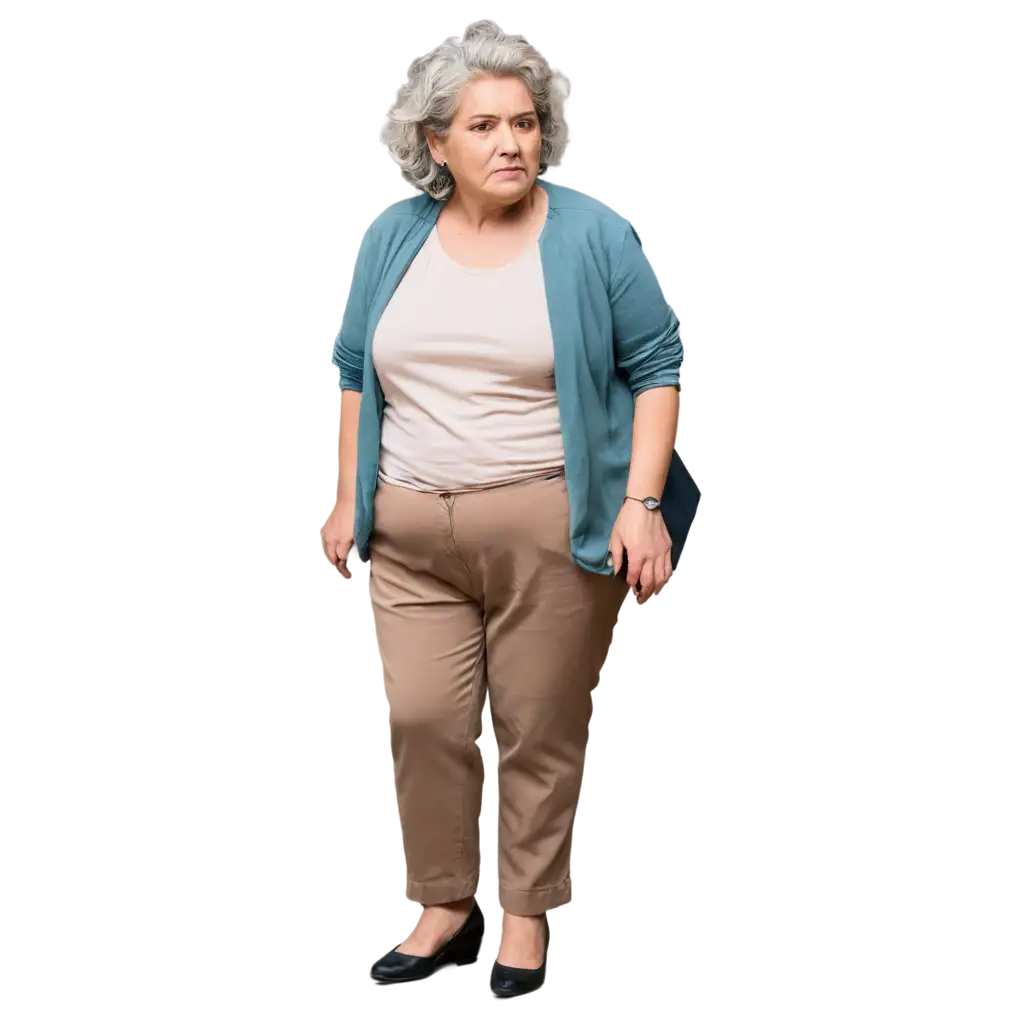 HighQuality-PNG-Image-of-an-Old-Overweight-Woman-with-Hands-in-Pockets