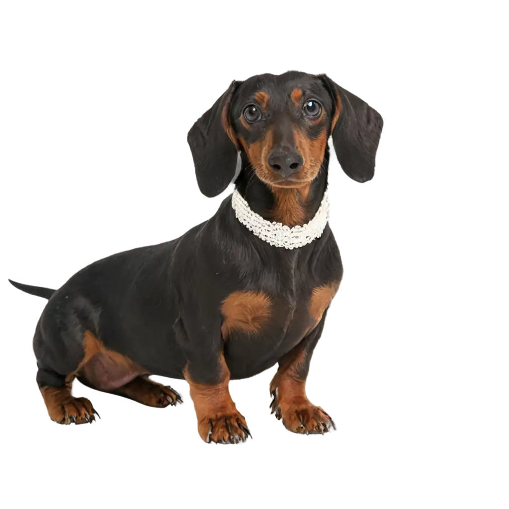 Spoiled-Dachshund-PNG-Image-Playful-and-Endearing-Illustration