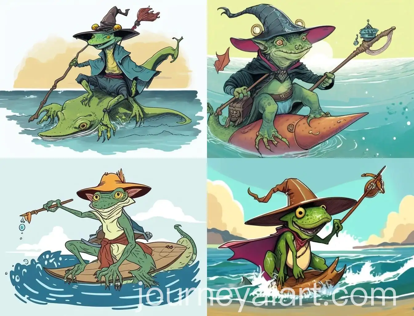 Happy-Kobold-Riding-Giant-Frog-in-DD-5e-Style-Art
