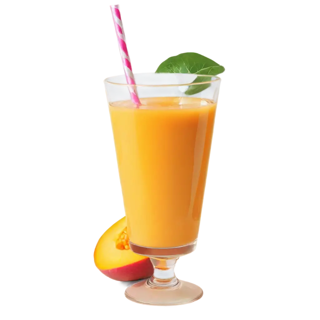 Fresh-Mango-Juice-Glass-with-Slice-PNG-Image-Vibrant-Refreshment-Concept