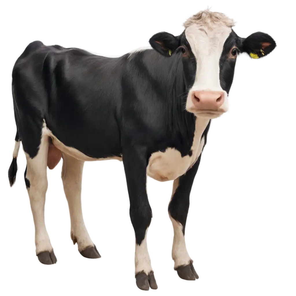 Realistic-Cow-PNG-Image-with-Black-and-White-Coat-HighQuality-Isolated-Design