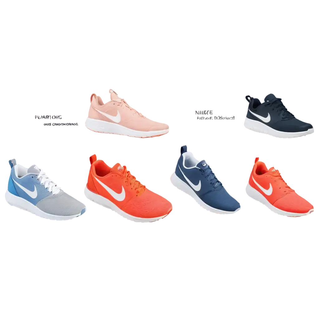 Vibrant-Nike-Shoes-in-Unique-Colors-PNG-Format-for-Clear-HighQuality-Visuals