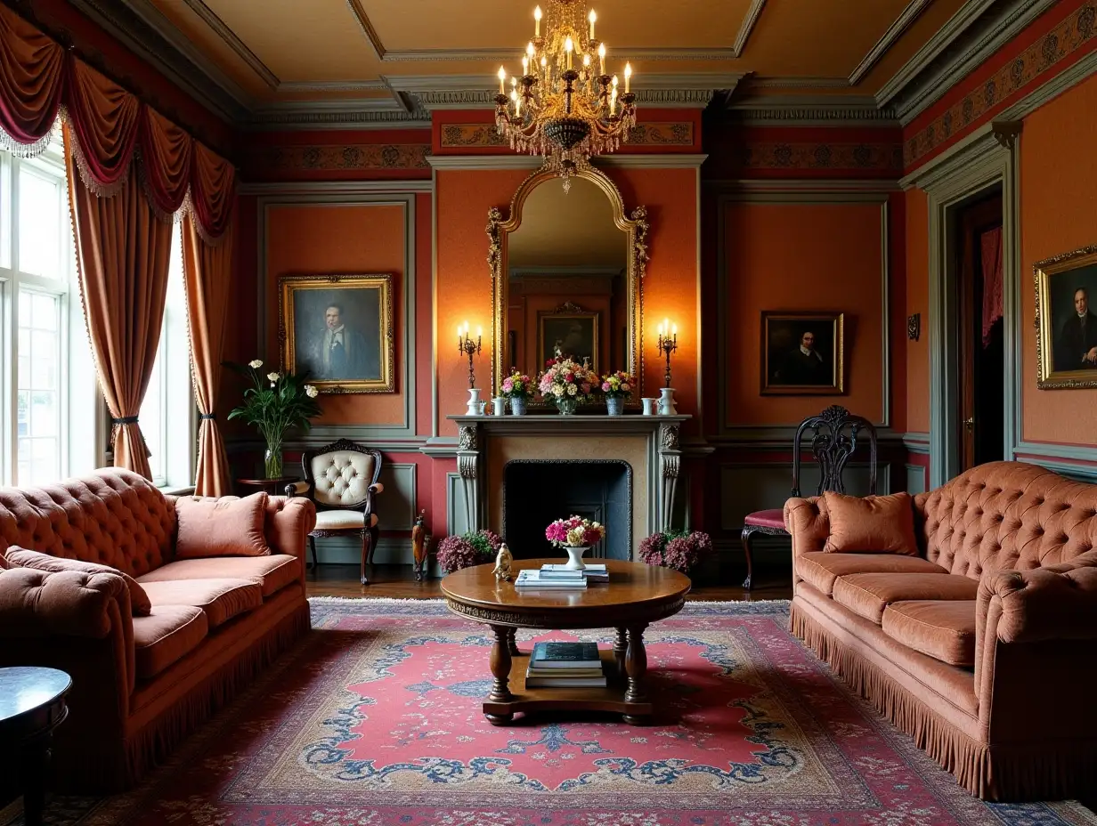 a beautiful Victorian living room