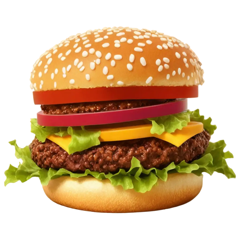 Cartoon-Hamburger-PNG-Image-HighQuality-Transparent-Background-for-Versatile-Use