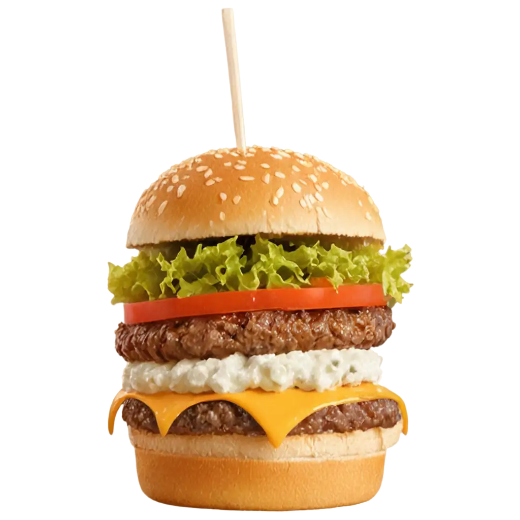 HighQuality-Burger-PNG-Image-for-Versatile-Use-in-Digital-Projects