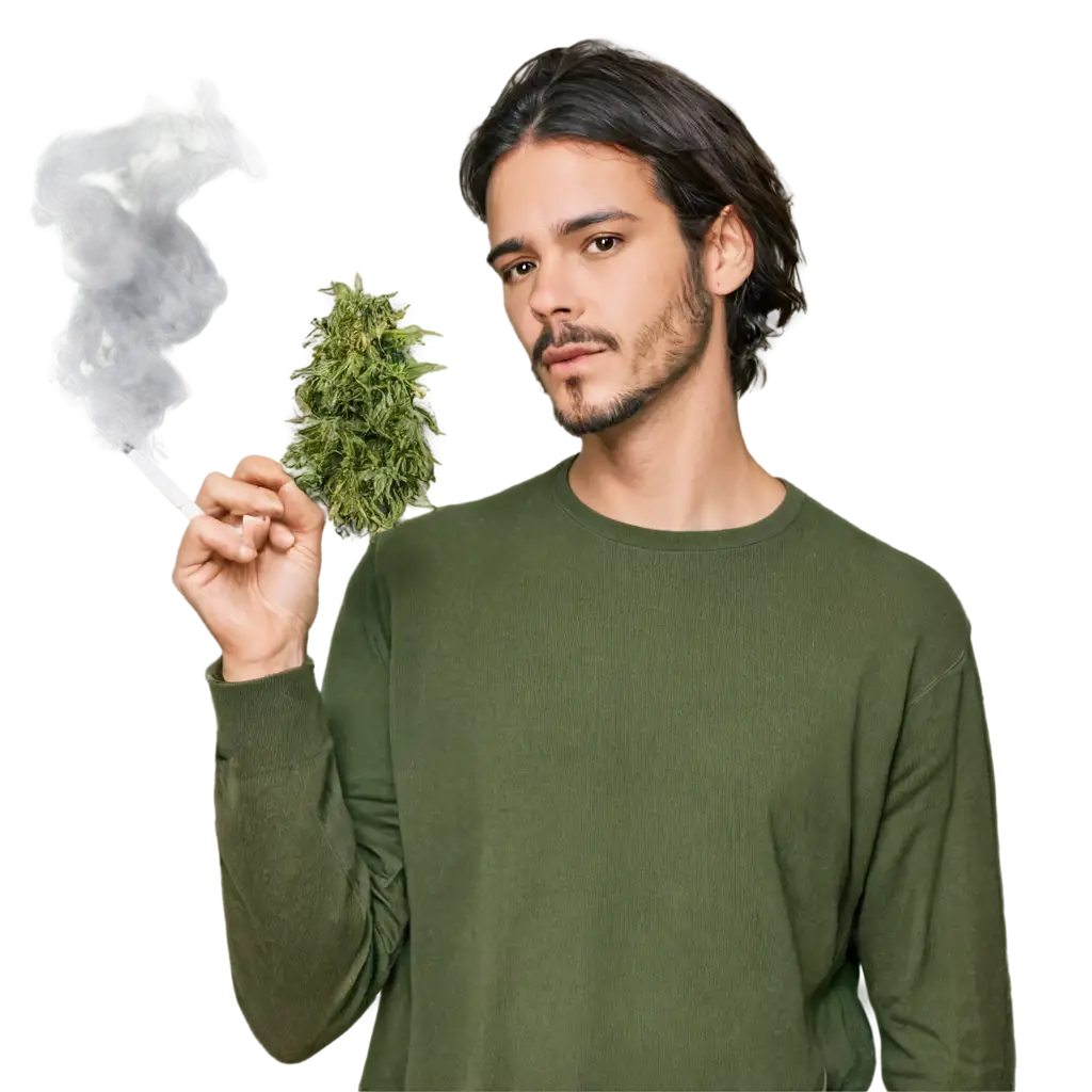 HighQuality-PNG-Image-of-a-Weed-Smoker-Artistic-Visual-Representation