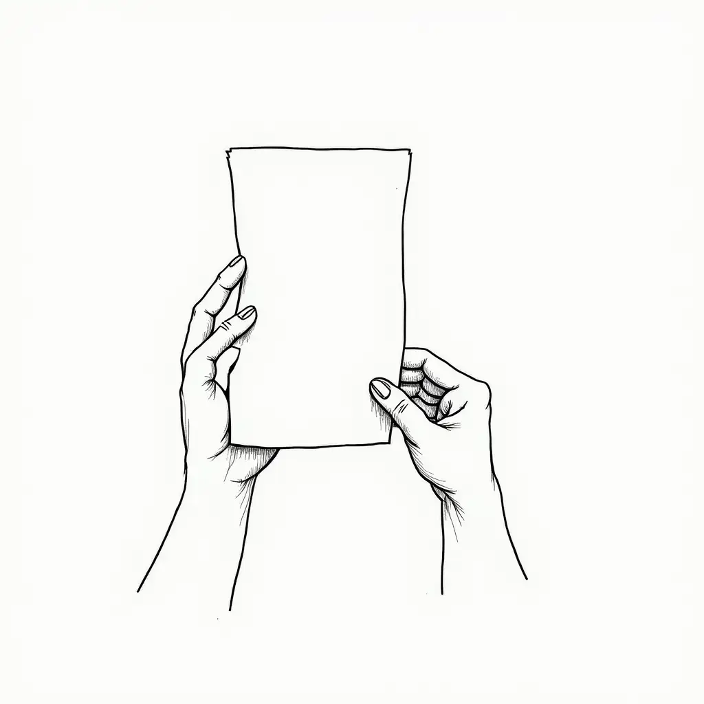 Minimalist-Line-Drawing-of-a-Person-Holding-a-Card