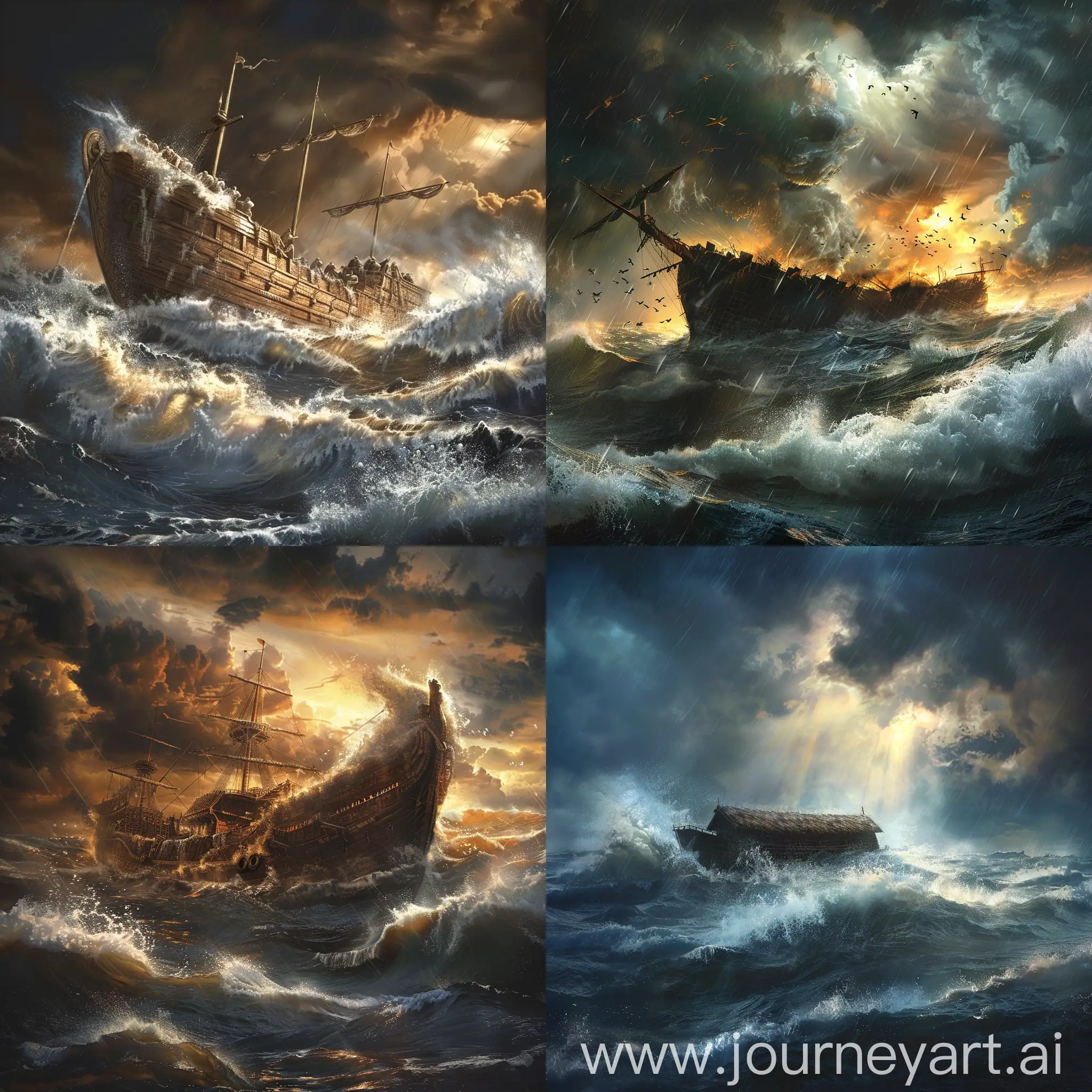 Noahs-Ark-in-Stormy-Sea-with-Grandeur-and-Authority