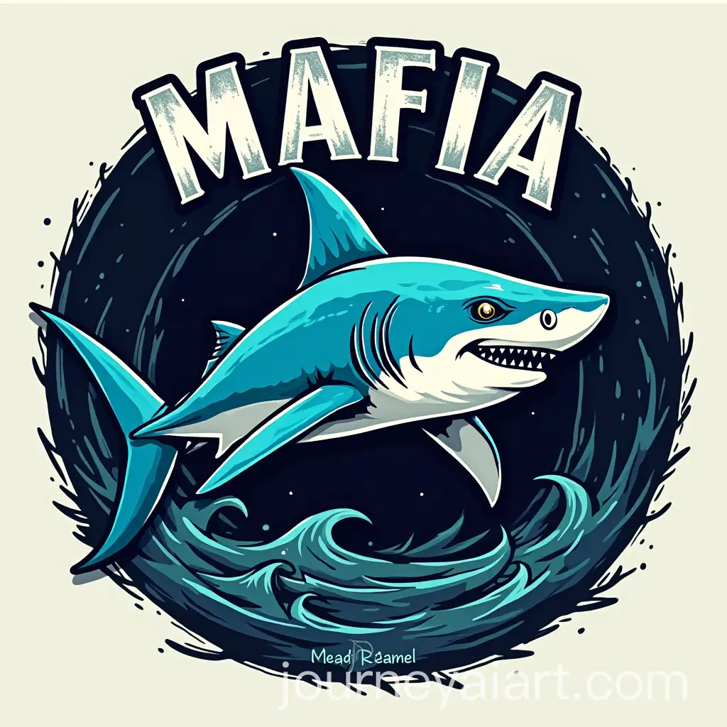Mafia-Fishing-Rod-Brand-Logo-with-Megalodon-Shark-Elements