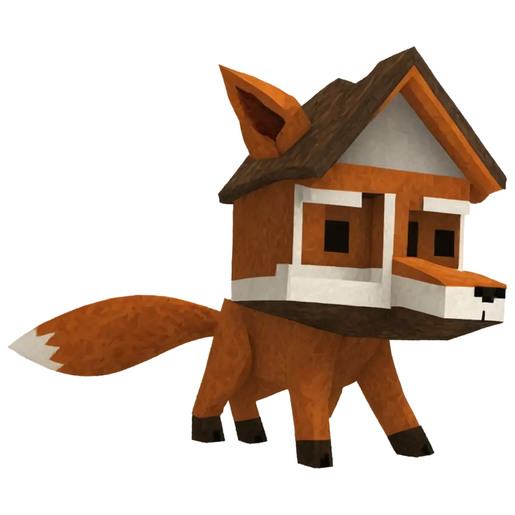 Mindcraft-Fox-House-PNG-HighQuality-Imagery-for-Creative-Applications