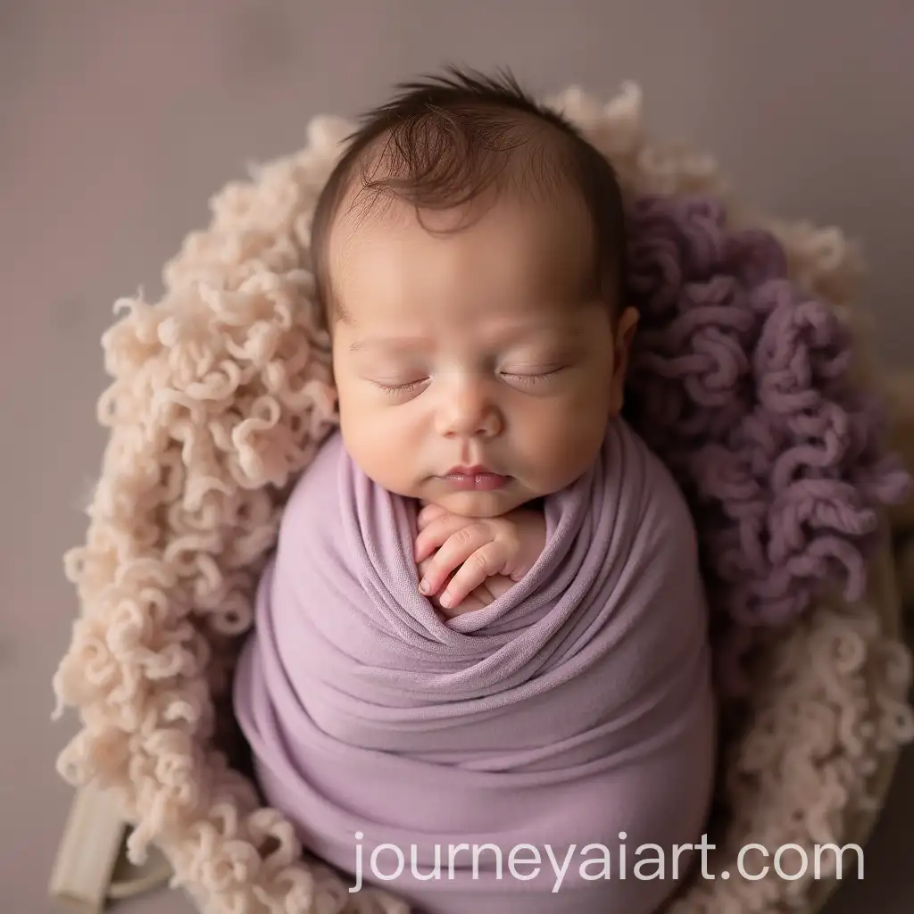 Newborn-Photoshoot-Icon-in-Purple-and-Beige-Theme