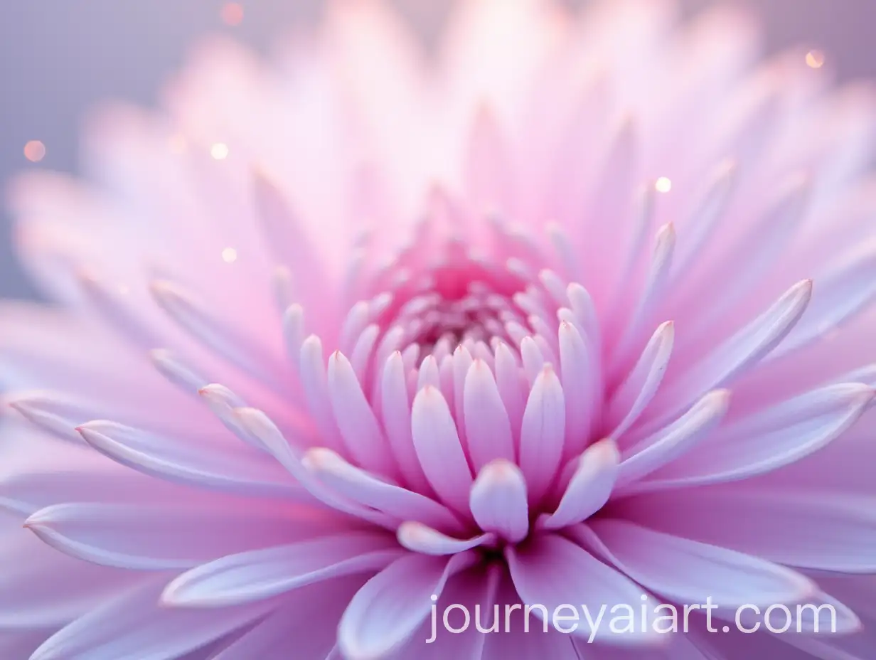 Delicate-Chrysanthemum-in-Soft-Lilac-Pastels-with-Glittering-Background