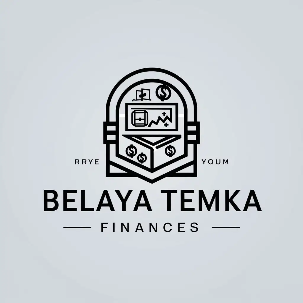 a logo design,with the text "Belaya Temka", main symbol:Crypt, game, case, chart, money,Moderate,be used in Finances industry,clear background