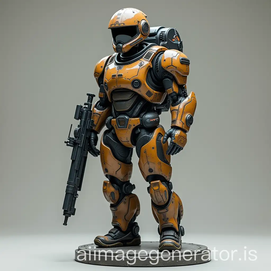 SciFi-Soldier-Mechanic-Statue-with-Futuristic-Armor-and-Detailed-Features