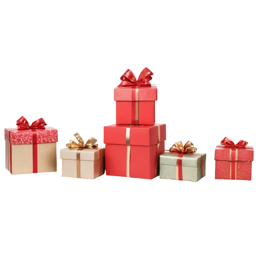 Neatly-Stacked-Christmas-Presents-PNG-HighQuality-Holiday-Imagery-for-Festive-Design-Projects