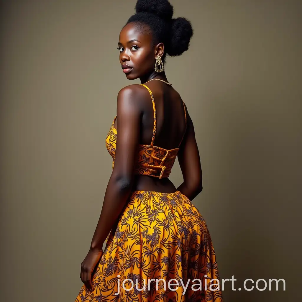 Portrait-of-African-Girl-in-Traditional-Attire-with-Emphasis-on-Curves