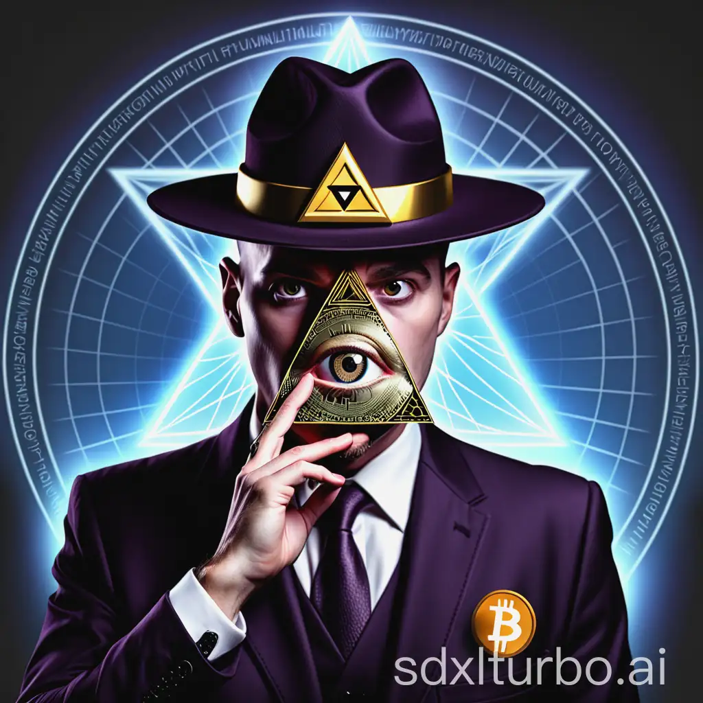 illuminati man whisper, crypto, btc, eth