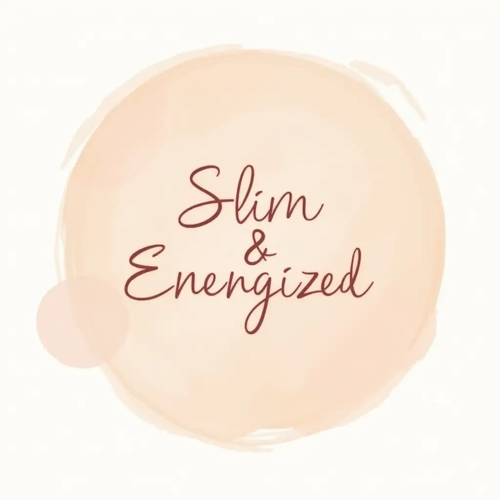 A simple round shape YouTube channel logo with the text 'Slim & Energized' in the middle, designed for US women aged 35-65 who want to lose weight. Elegant, minimalist design, with smooth curves, soft pastel colors reflecting calmness and energy, clean modern font for the text 'Slim & Energized,' slightly curved lines encircling the text to symbolize the journey of weight loss and vitality. The logo is set against a soft, gradient background, transitioning from light peach to pale pink, creating a subtle glow around the edges. The mood is uplifting and motivational, aimed at evoking feelings of empowerment and positivity, inspiring a sense of personal transformation and health. The style is a clean, modern digital illustration with a hint of watercolor texture to add warmth and friendliness. Created using Adobe Illustrator, with smooth vector lines, light gradient overlays, and soft shadow effects to add depth and dimension, all rendered in 300 DPI for sharpness and clarity. Avoid cluttered designs, dark or harsh colors, overly intricate patterns, 3D effects, pixelation, jagged edges, or any elements that detract from the clean and uplifting nature of the logo.