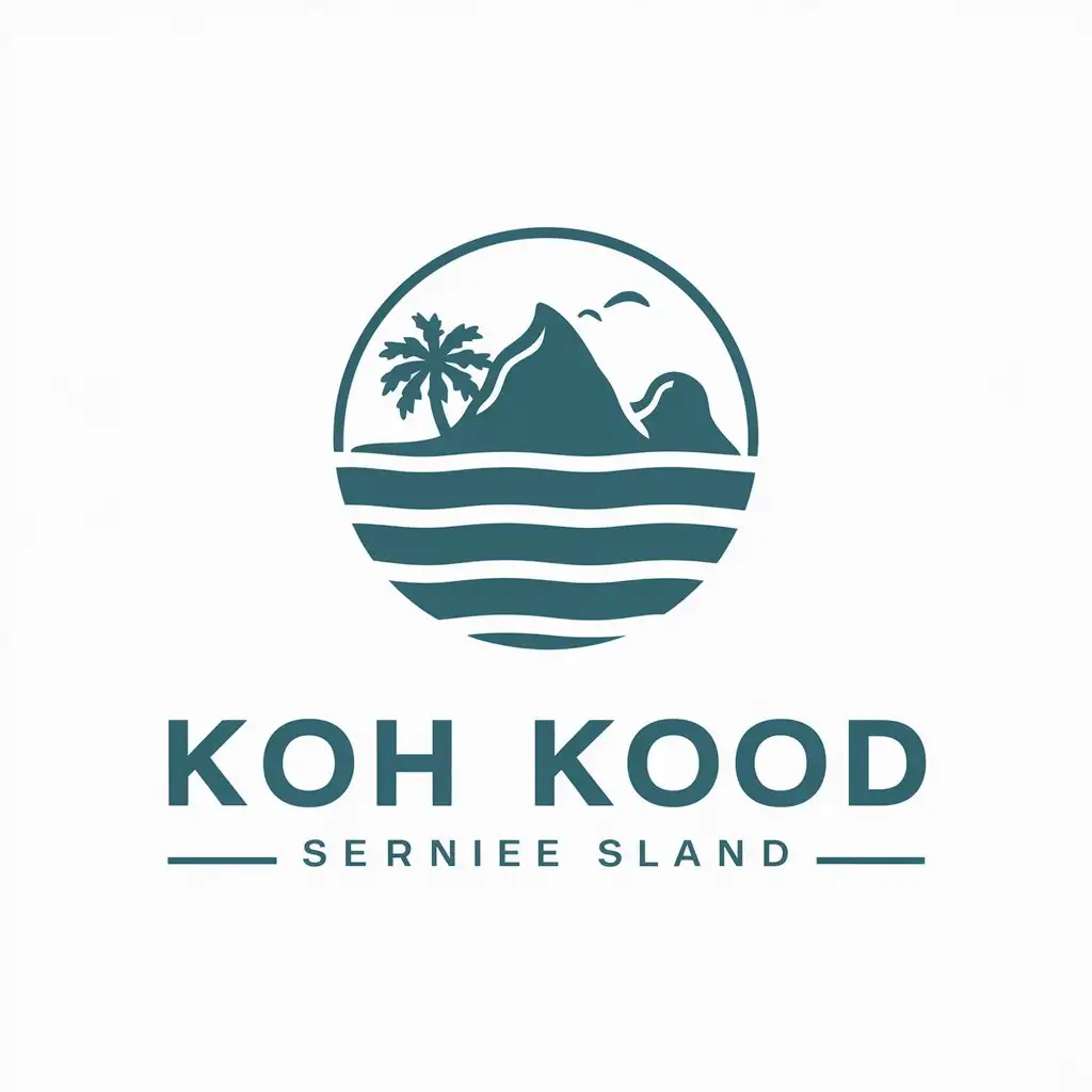 LOGO Design For Koh Kood IslandThemed Vector Logo for Travel Industry