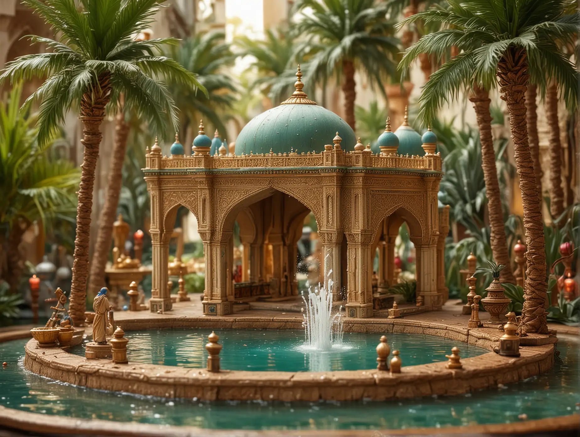 Enchanted-Arabian-Palace-Diorama-with-Splashing-Fountains