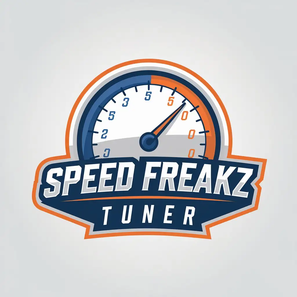 LOGO Design for Speed Freakz Tuner Speedometer Theme with Modern and Clear Style