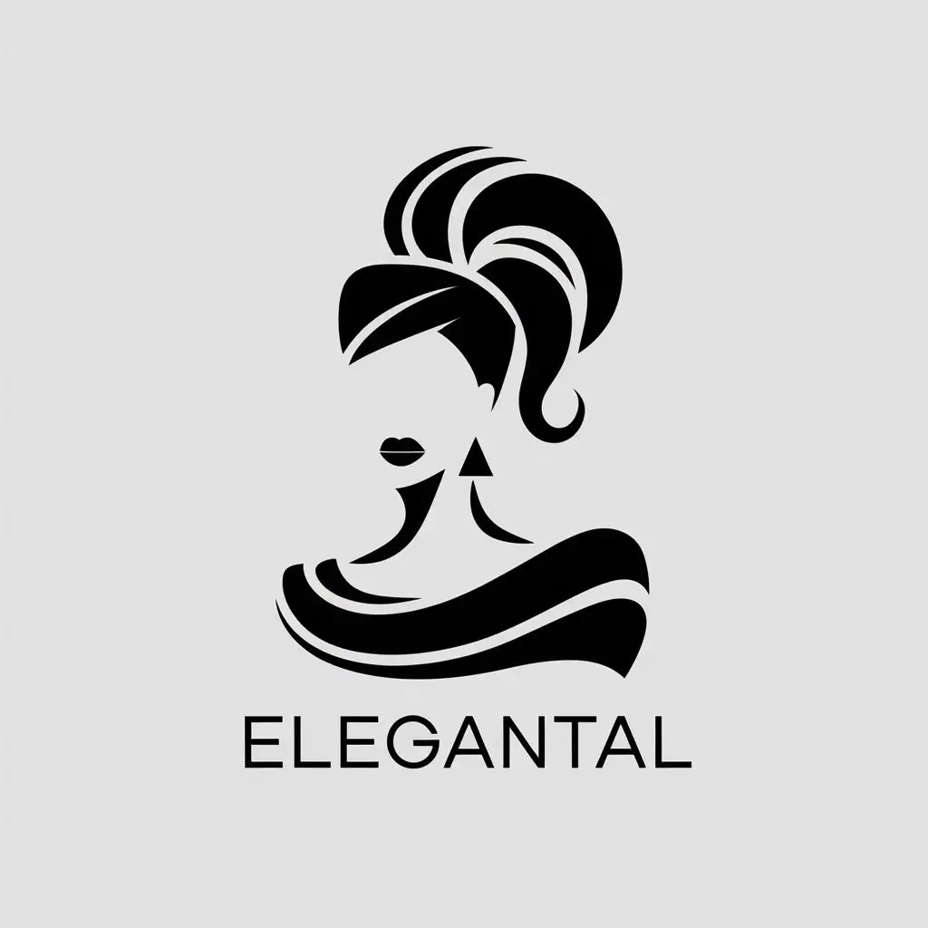 LOGO Design for Elegantal FashionInspired with a Clear and Moderate Background