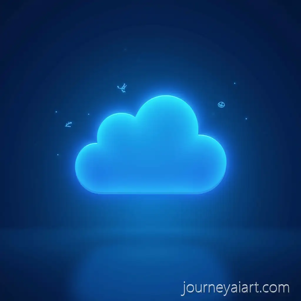 Minimalist-Futuristic-Tech-Branding-with-Glowing-Cloud-Theme