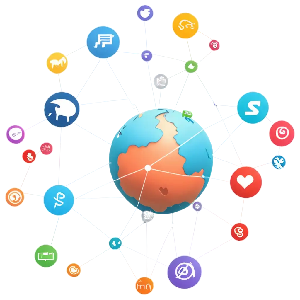 Planet-with-Social-Networks-PNG-Ideal-for-Digital-Artwork-Infographics-and-Social-Media-Designs