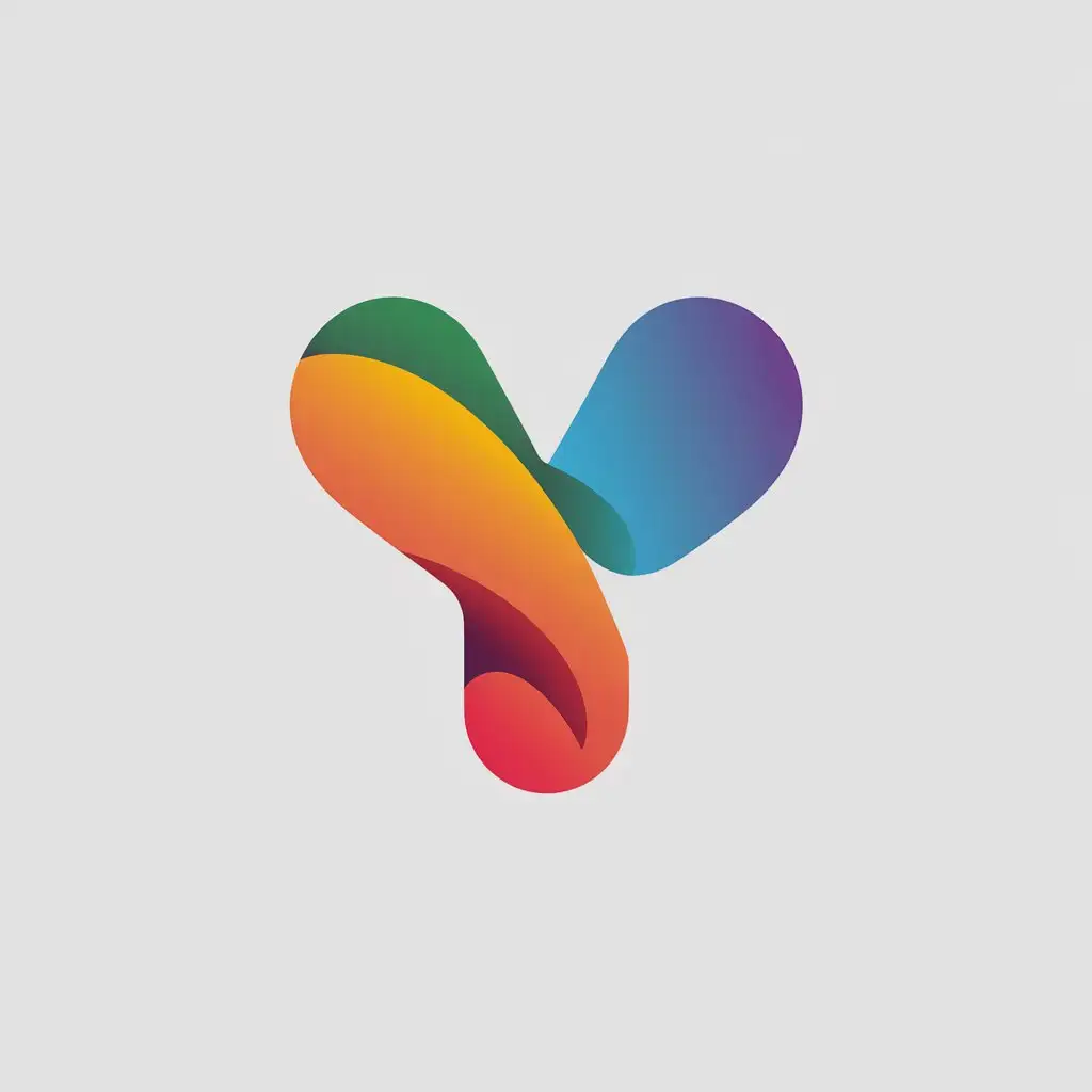 a vector logo design,with the text "Y", main symbol:rainbow,Minimalistic,be used in Entertainment industry,clear background