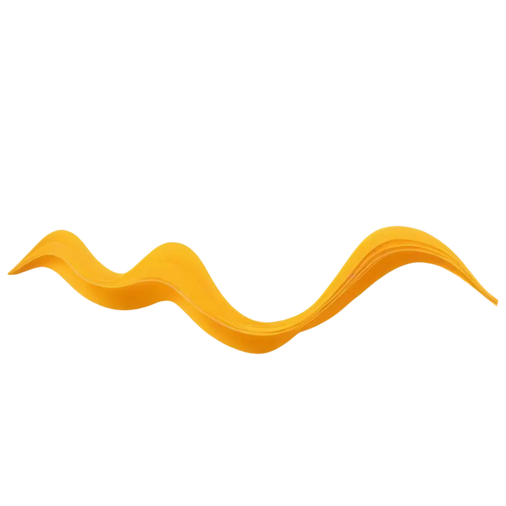 Create an image of a wave-like page with smooth, flowing curves that resemble ocean waves. The entire page should be a rich, vibrant yellow color. The wave shapes should be soft and fluid, giving the impression of gentle movement across the page. The edges of the wave should be slightly rounded, with varying heights and depths to add a dynamic and organic feel to the design. The background should remain simple and clean to emphasize the wave-like structure. Ensure the image is high-quality, with crisp lines and smooth gradients, saved as a PNG file.