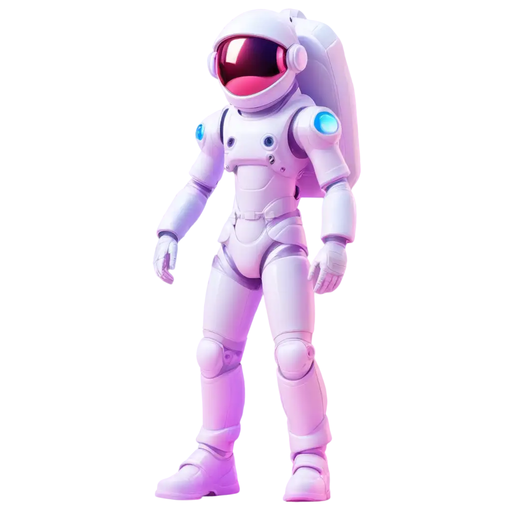 3D-Astronaut-PNG-Image-with-Glowing-Holographic-Colors-for-Futuristic-Design-Projects