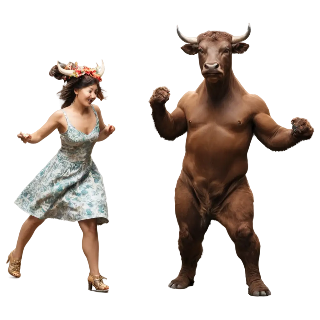 Dynamic-Bull-in-a-China-Shop-Dancing-PNG-Creative-AI-Art-Prompt