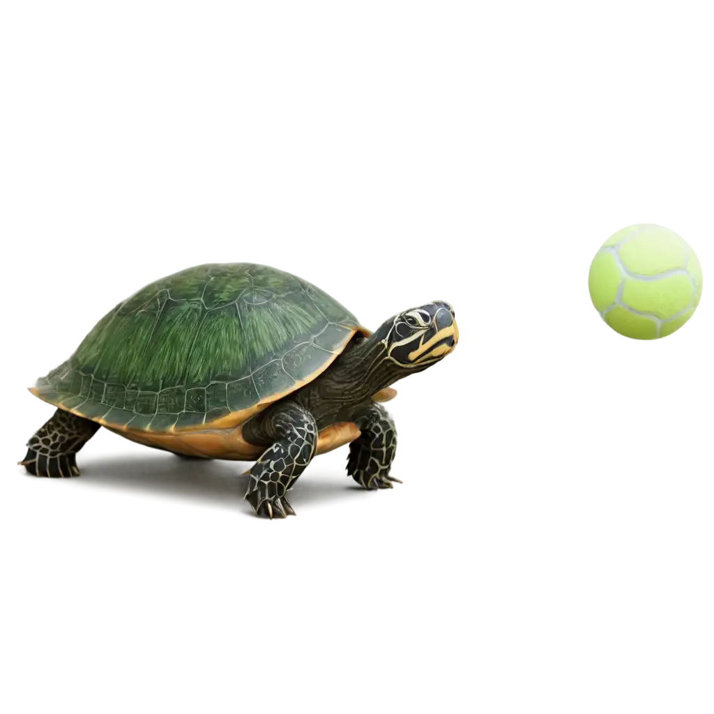 PNG-Image-Turtle-Playing-with-Ball