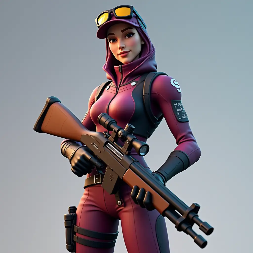 A Fortnite skin of me with a shotgun in my hands