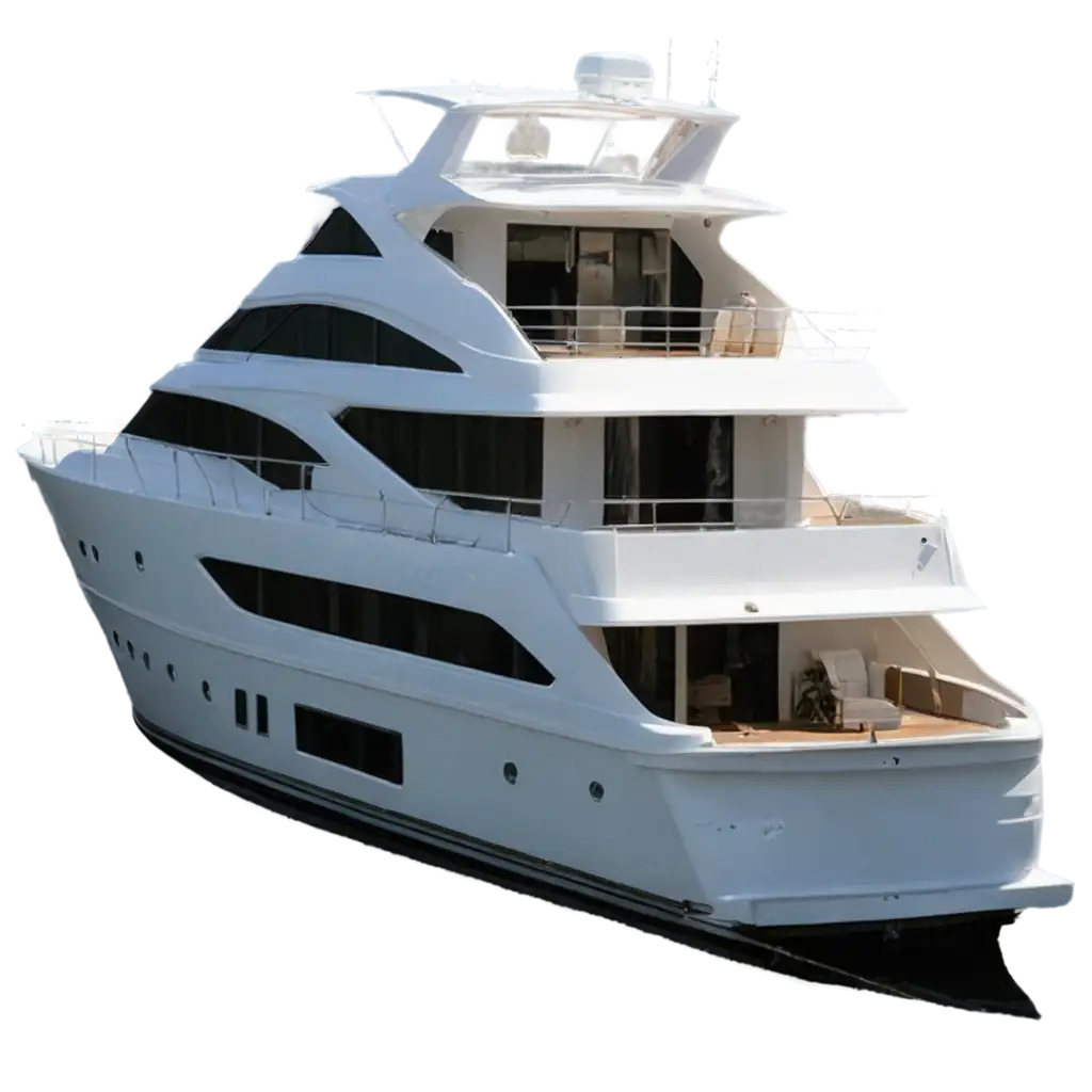 MediumSized-Yacht-PNG-Image-Luxury-Boat-Illustration-for-Online-Presence