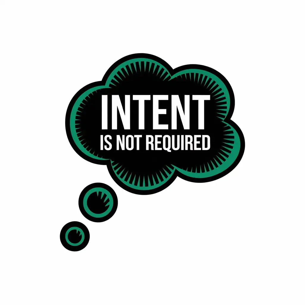 LOGO Design for Intention Thought Bubble with Intent is not required in Green Black and White for Education Industry