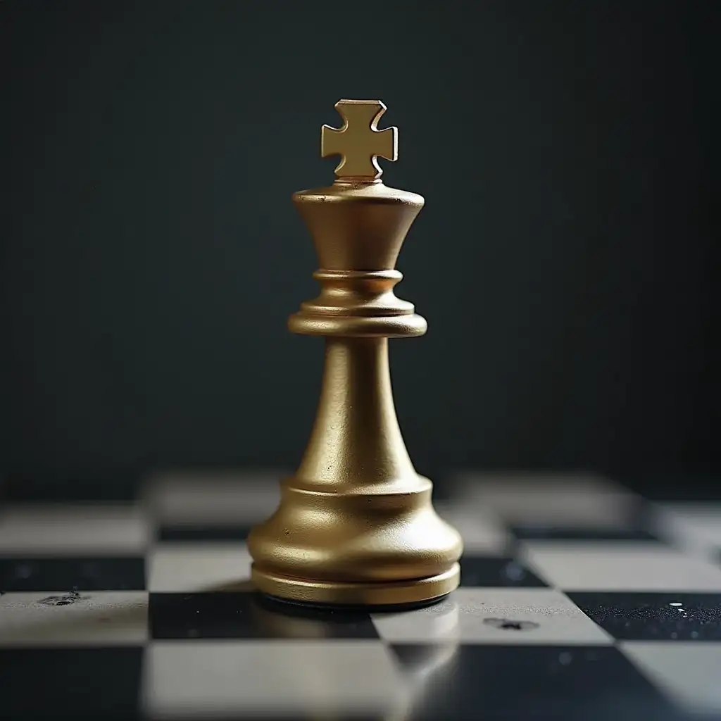 Powerful Chess Piece Strategy Concept