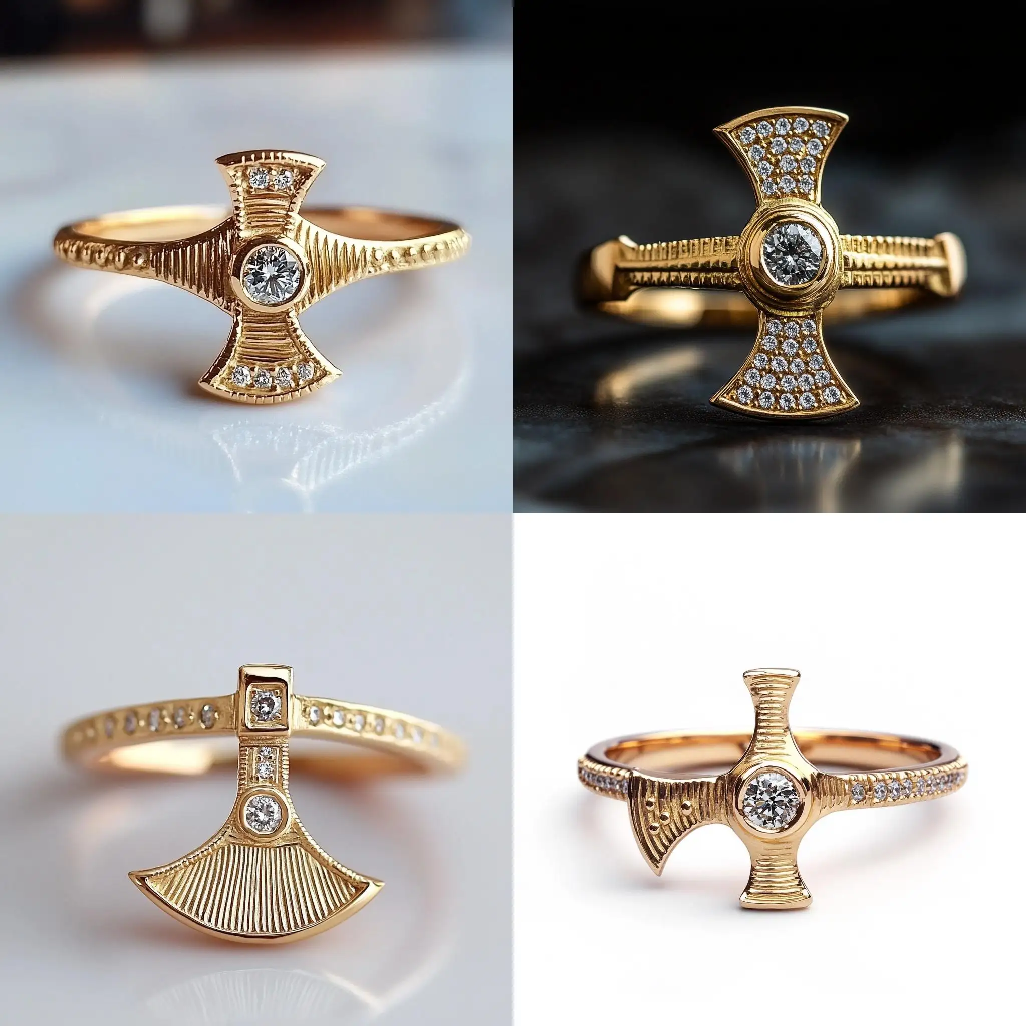 Elegant-Rose-Gold-Ring-with-Central-Diamond-and-PaveSet-Halo