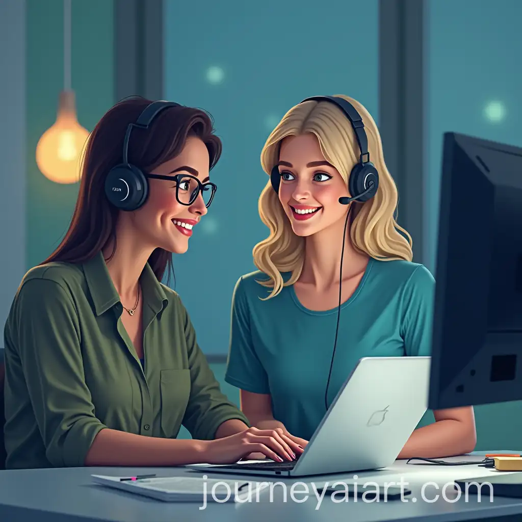 Human-and-Virtual-Assistant-Collaborating-on-a-Project
