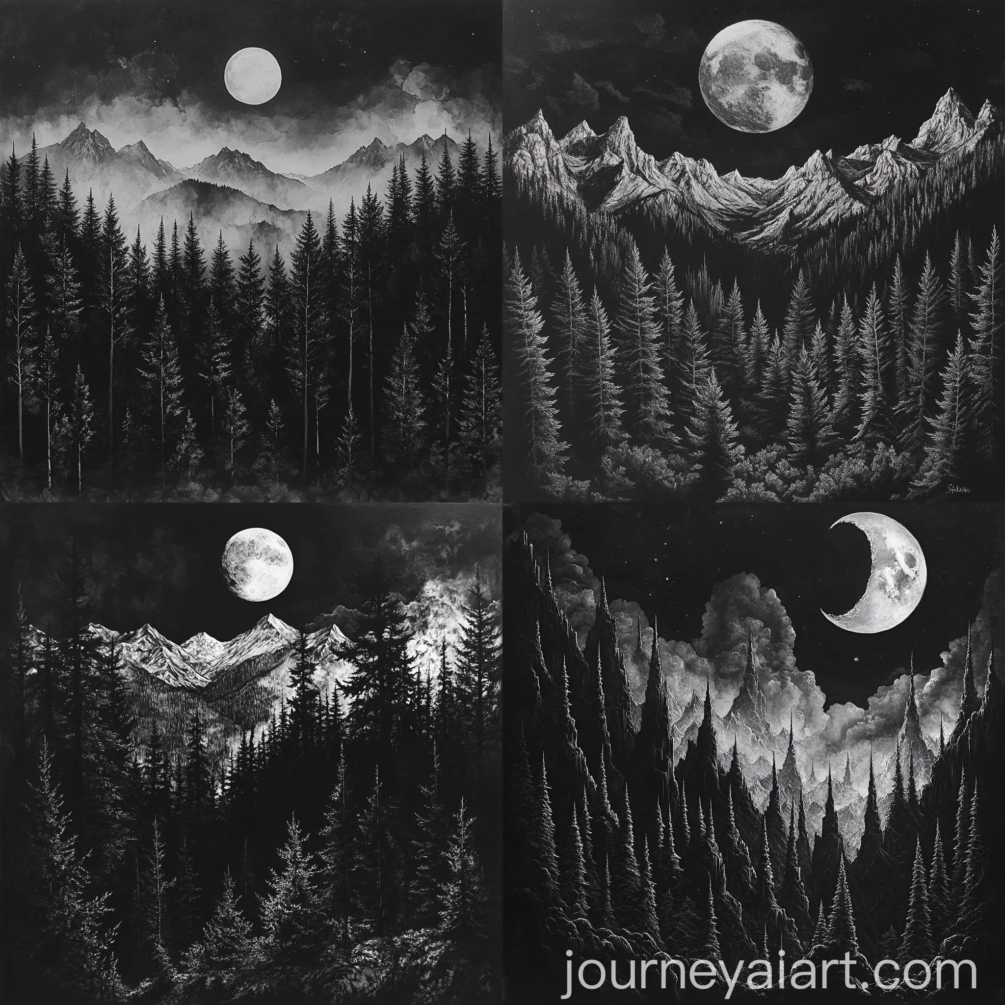 Serene-Moonlit-Forest-with-Mountains