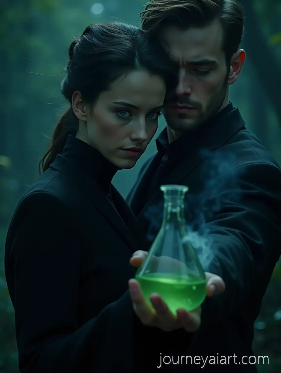 Fantasy-Witchcraft-Romance-Trailer-Featuring-Elegant-Mage-and-Mysterious-Tiger-in-Gothic-Academy