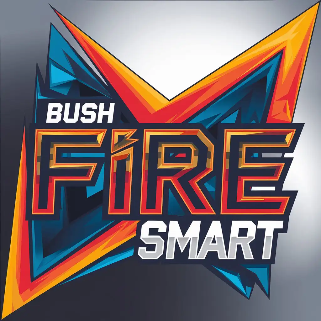 LOGO Design for Bush Fire Smart Modern Bold Logo with Vibrant Colors and Innovative Shapes