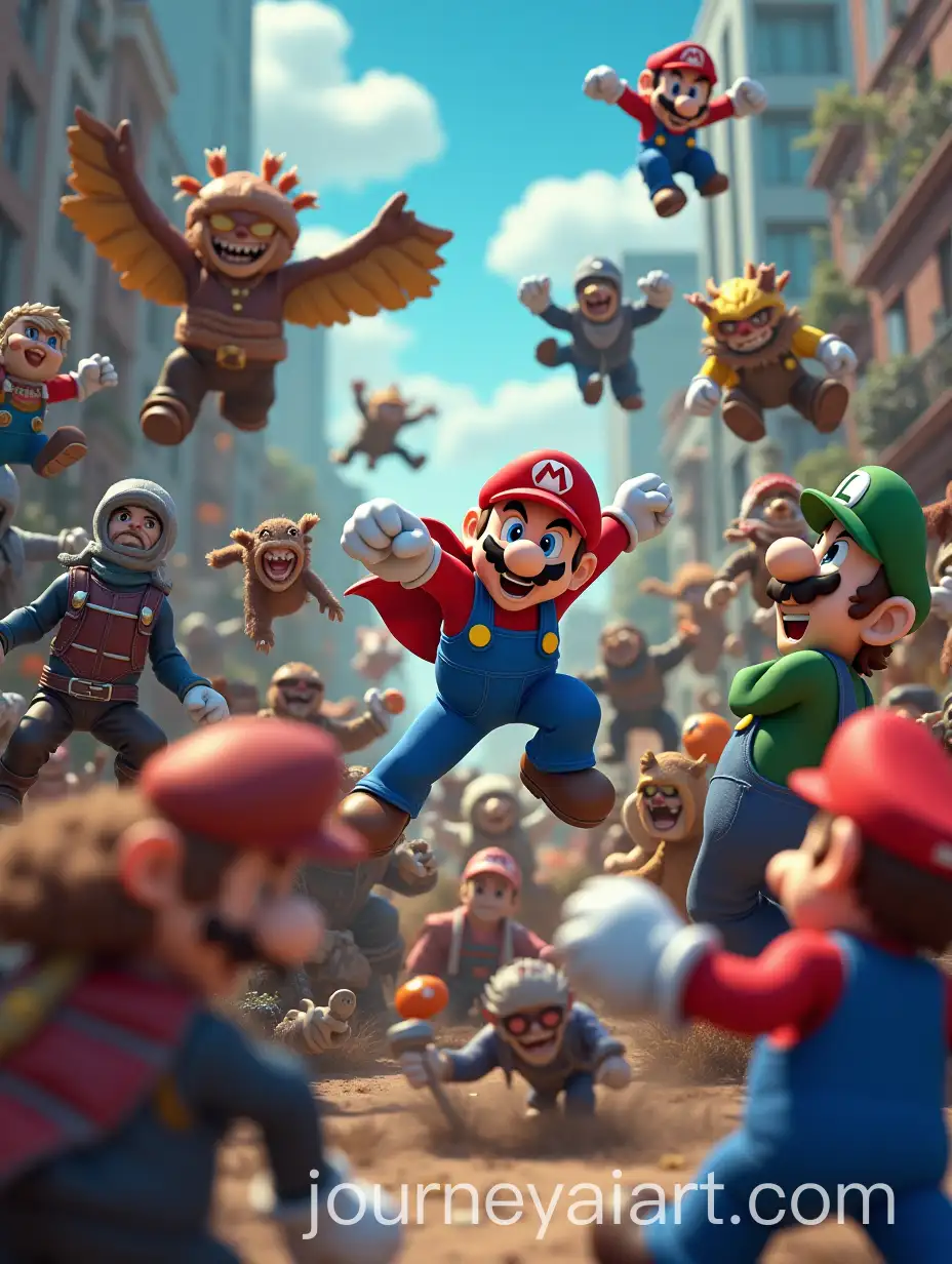 Epic-Battle-of-Video-Game-Characters-Defending-the-World-from-Malicious-Forces