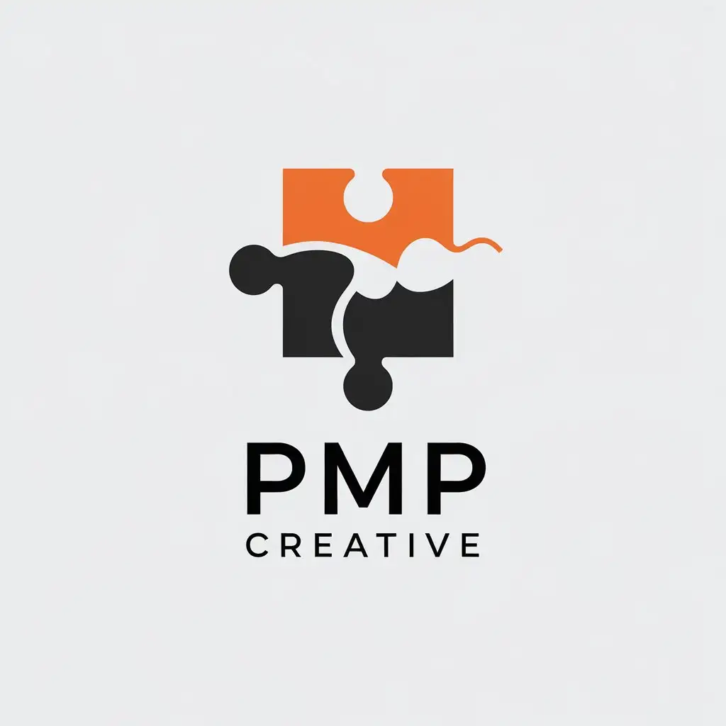 LOGO-Design-for-PMP-Creative-Minimalist-Puzzle-Piece-with-Clear-Background