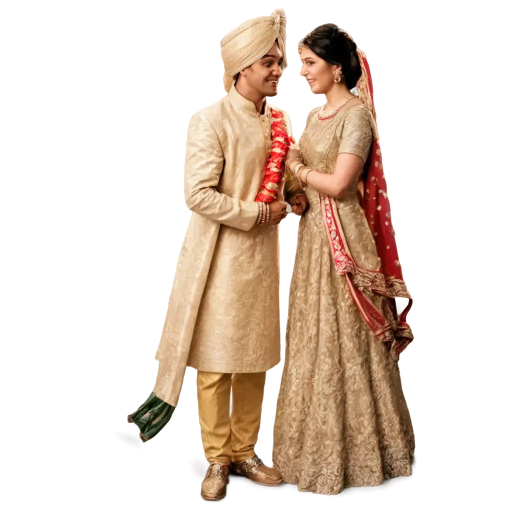 Indian-Bride-and-Groom-PNG-Without-Background-for-Versatile-Use