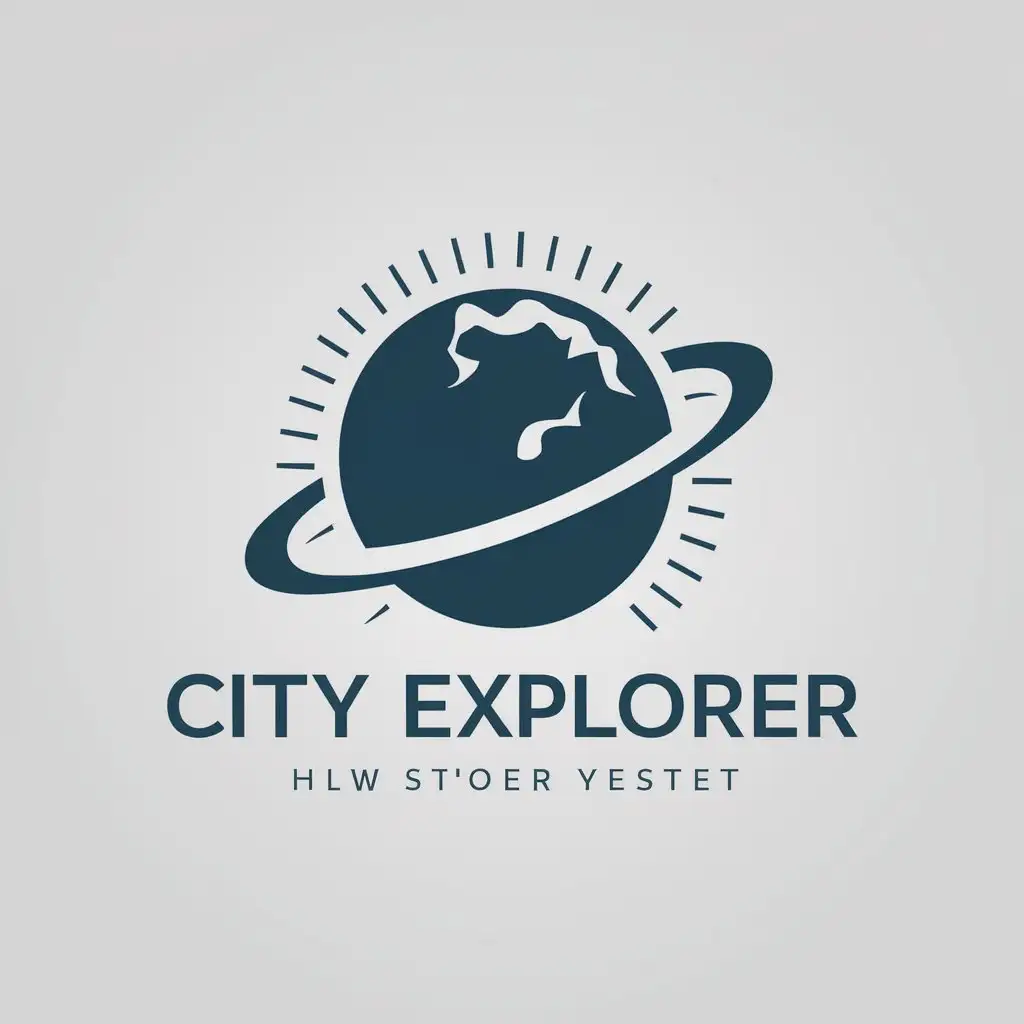 LOGO-Design-for-City-Explorer-Planet-Theme-with-Clear-Background