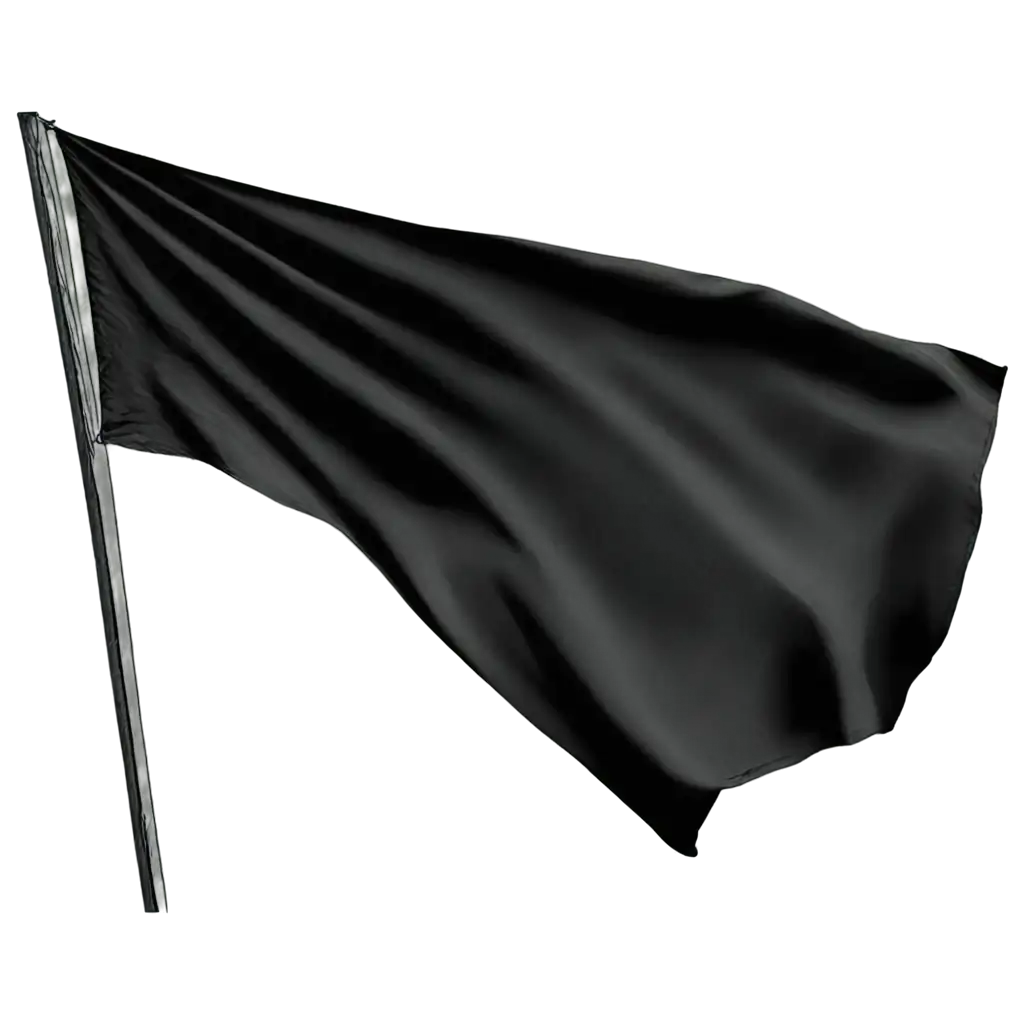 HighQuality-PNG-of-a-Big-Black-Flag-Flying-Ideal-for-Digital-Projects