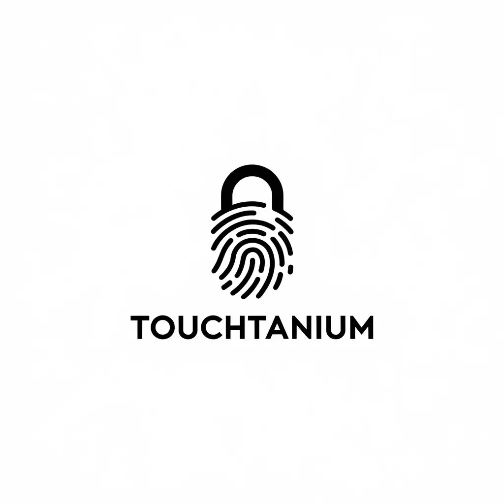 LOGO-Design-for-TouchTanium-Minimalistic-Fingerprint-Padlock-for-Technology-Industry